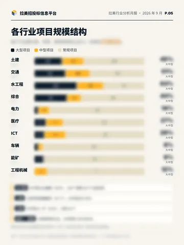 行业分析月报节选 P.05：各行业项目规模结构